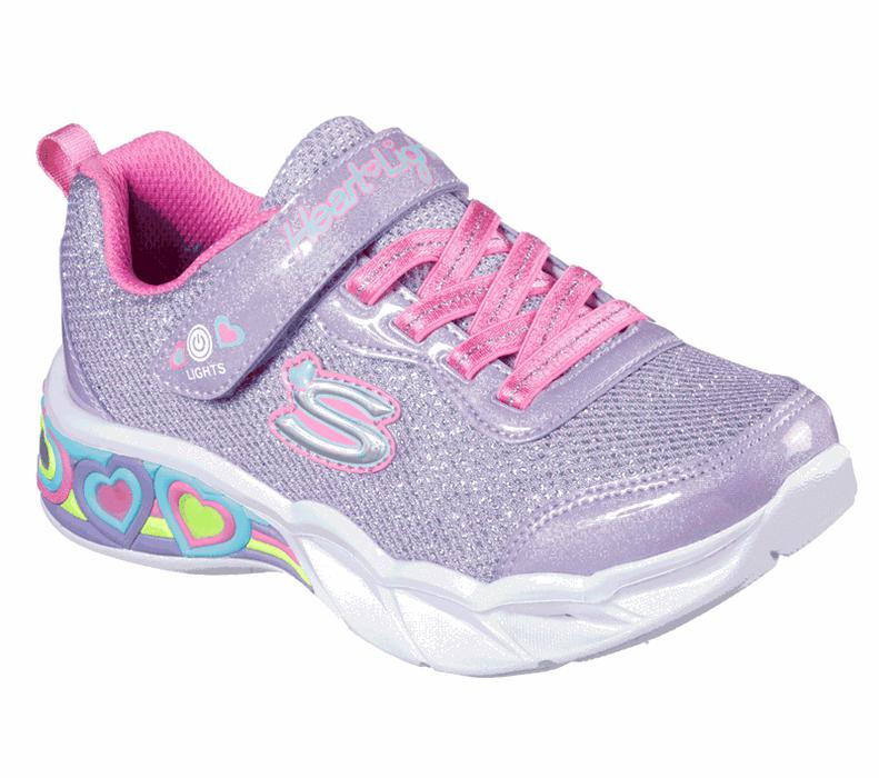 Skechers Flickor Lavendel/Olika Färger Sneakers - S Lights: Sweetheart Lights - Shimmer Spells - Sve